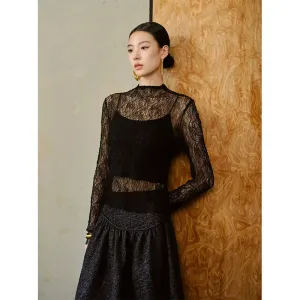 Three-Dimensional Lace Top