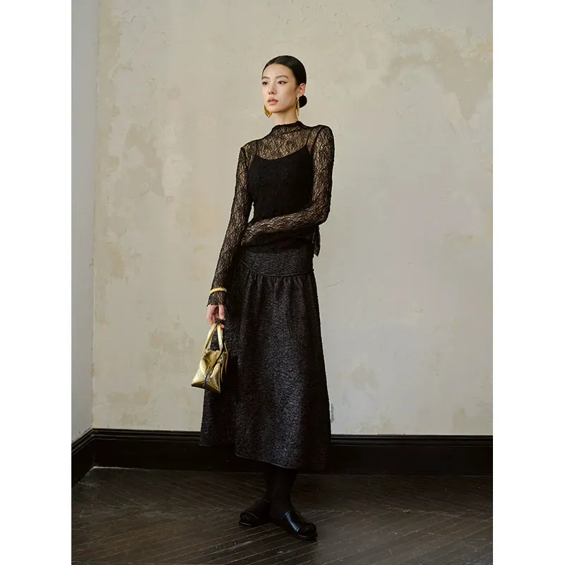 Three-Dimensional Lace Top