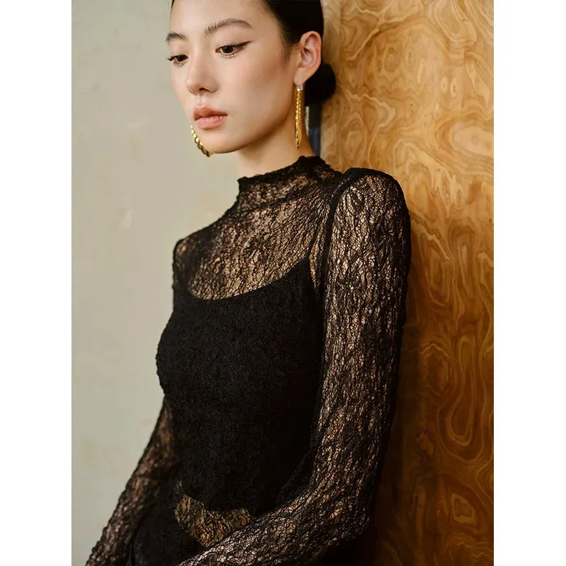 Three-Dimensional Lace Top
