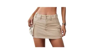 Three-Dimensional Pocket Skirt