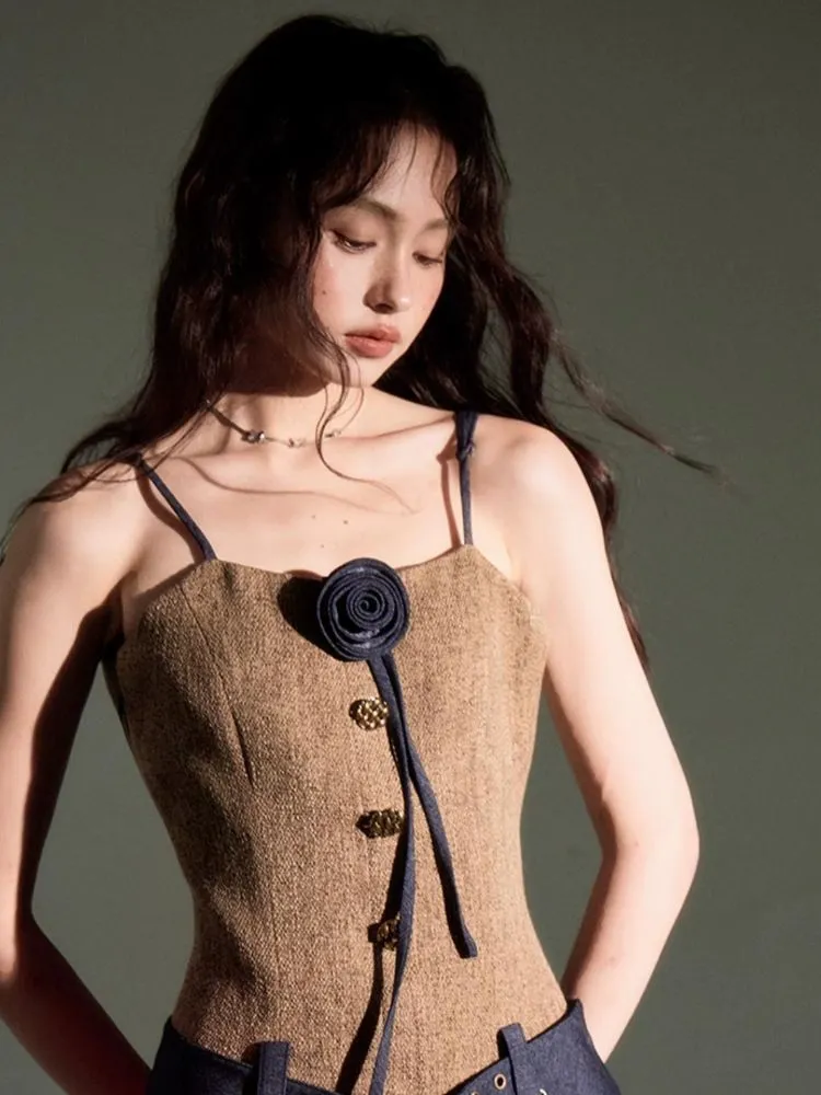 three-dimensional rose suit coat
