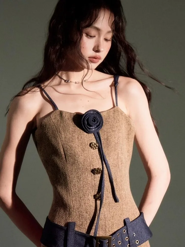 three-dimensional rose suit coat