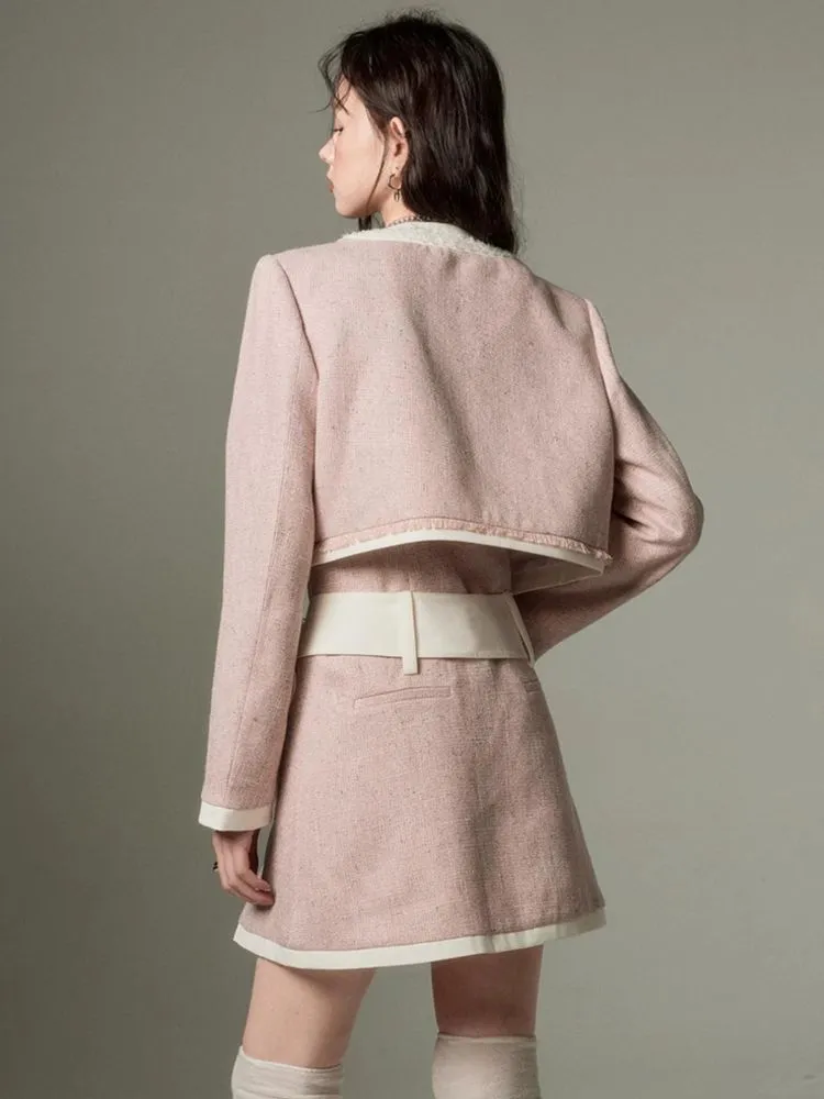 three-dimensional rose suit coat