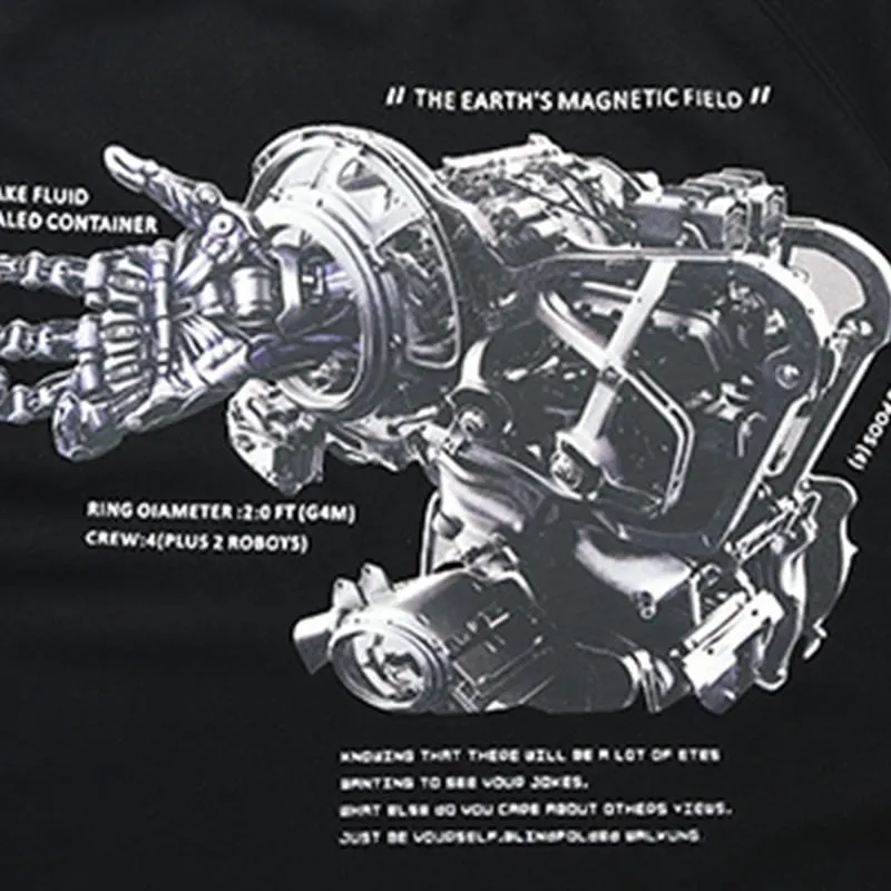 Three-dimensional Tech Graphic Tee
