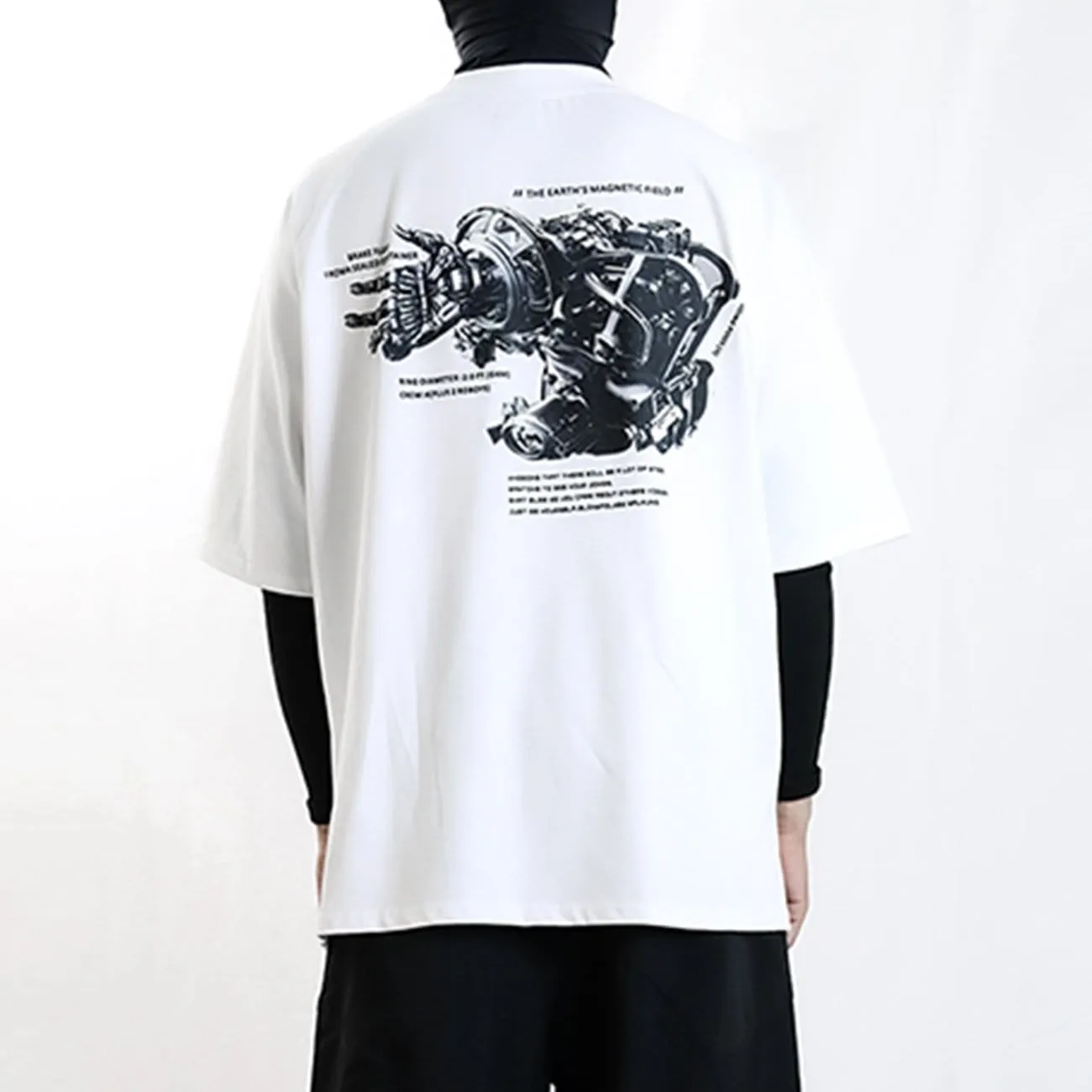 Three-dimensional Tech Graphic Tee