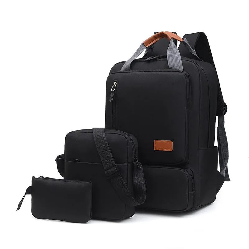 Three-piece Large Capacity Oxford Cloth Computer Burden Backpacks