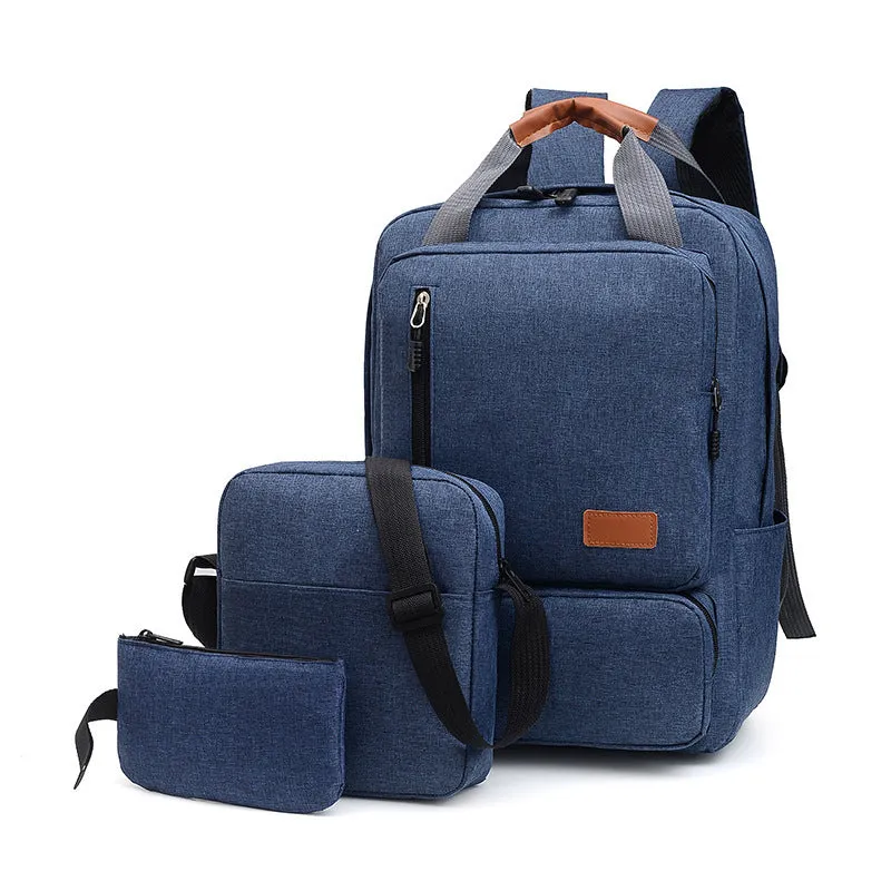 Three-piece Large Capacity Oxford Cloth Computer Burden Backpacks