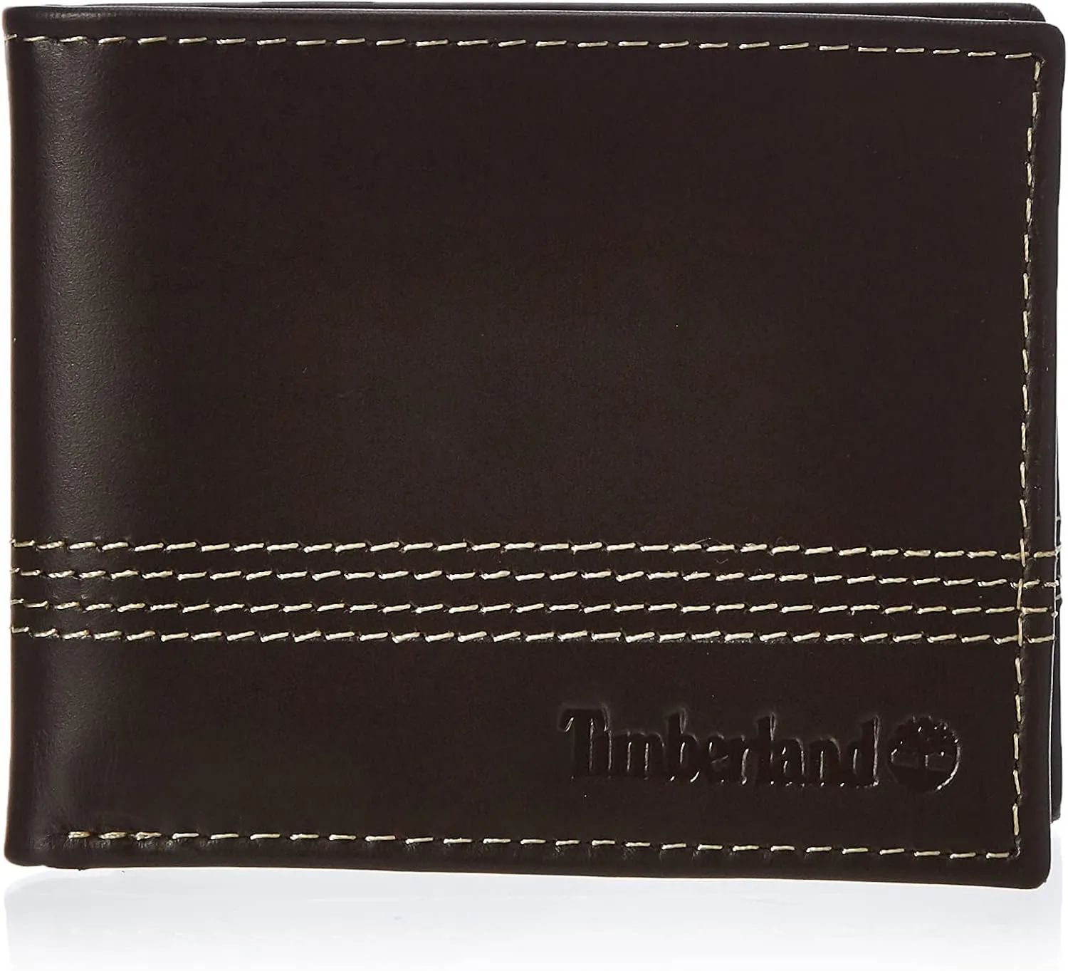Timberland Men's Leather Slimfold Wallet with Matching Fob Gift Set