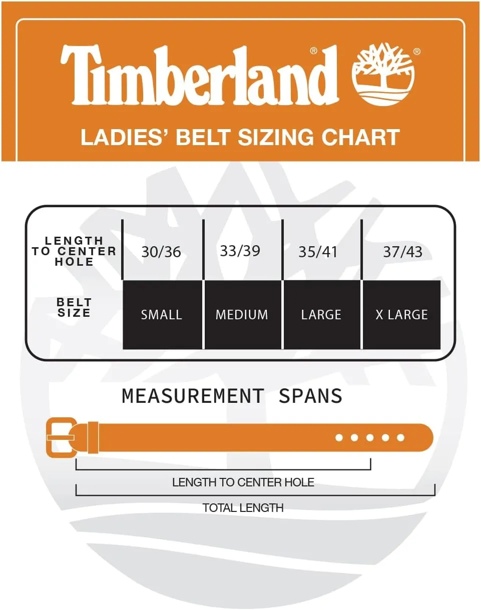 Timberland Women's Casual Leather Belt for Jeans