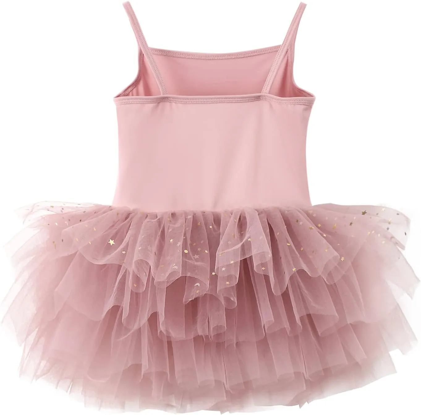 Toddler Girls Ballet Dress Toddler Dance Leotard Tutu with Shiny Tulle Ballerina Costume with Tulle Cuffs
