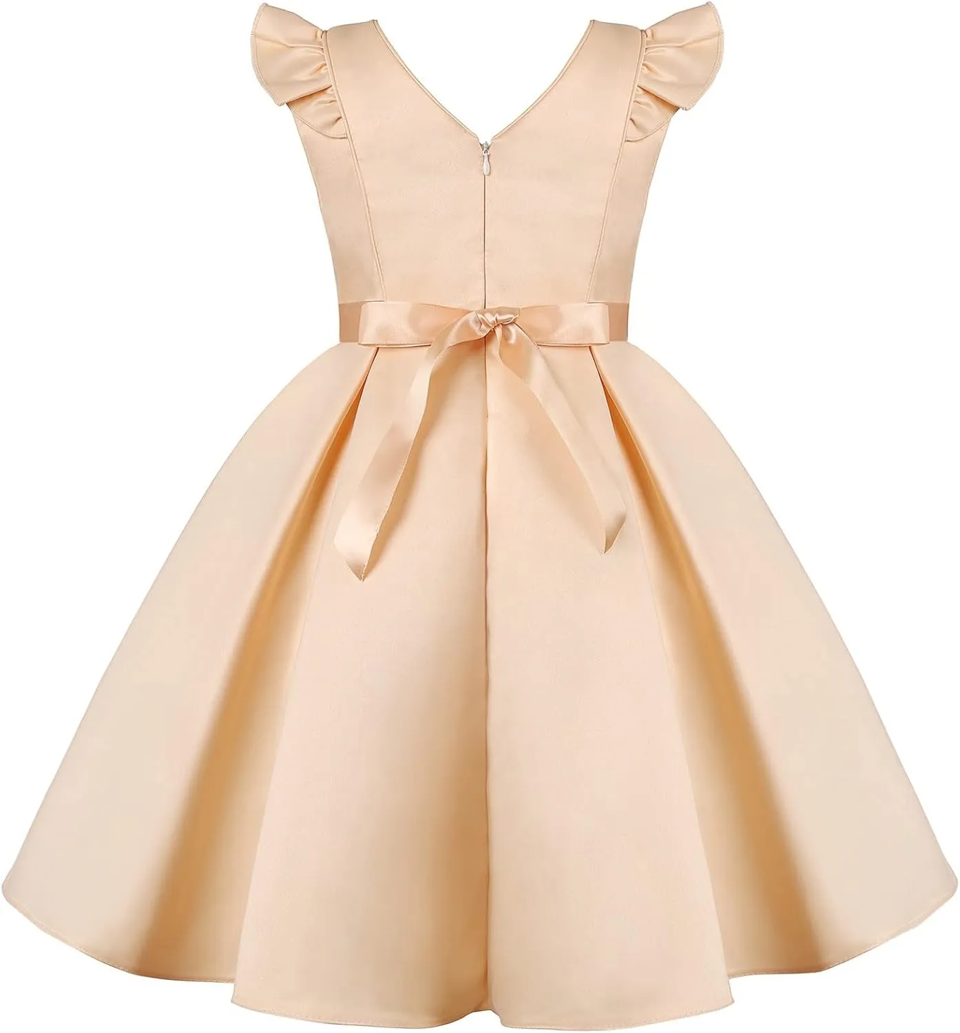 Toddler Girls Dress Cotton Linen Ruffle Backless Sleeveless Kids Casual Party Dresses Summer Beach Sundress Clothes