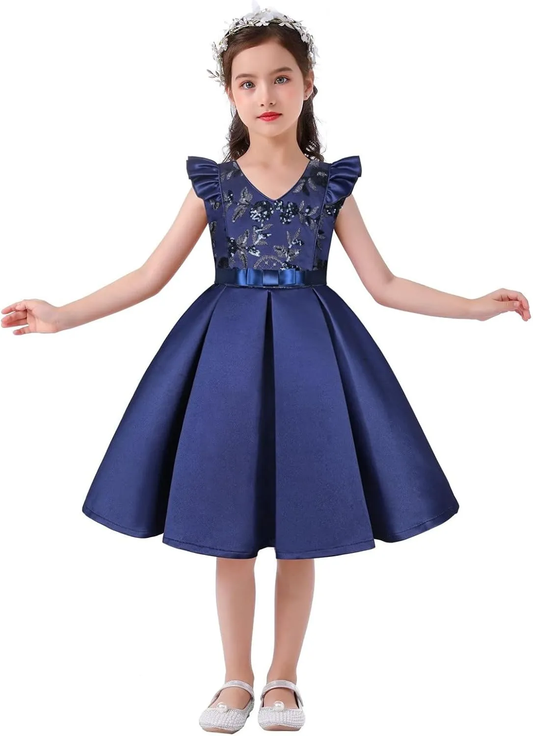Toddler Girls Dress Cotton Linen Ruffle Backless Sleeveless Kids Casual Party Dresses Summer Beach Sundress Clothes