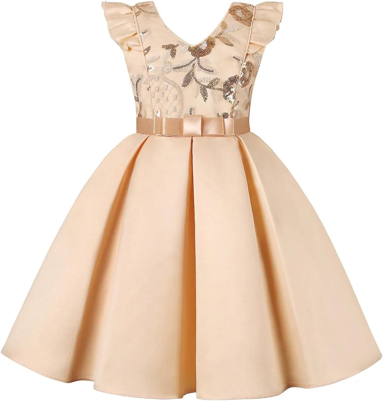 Toddler Girls Dress Cotton Linen Ruffle Backless Sleeveless Kids Casual Party Dresses Summer Beach Sundress Clothes