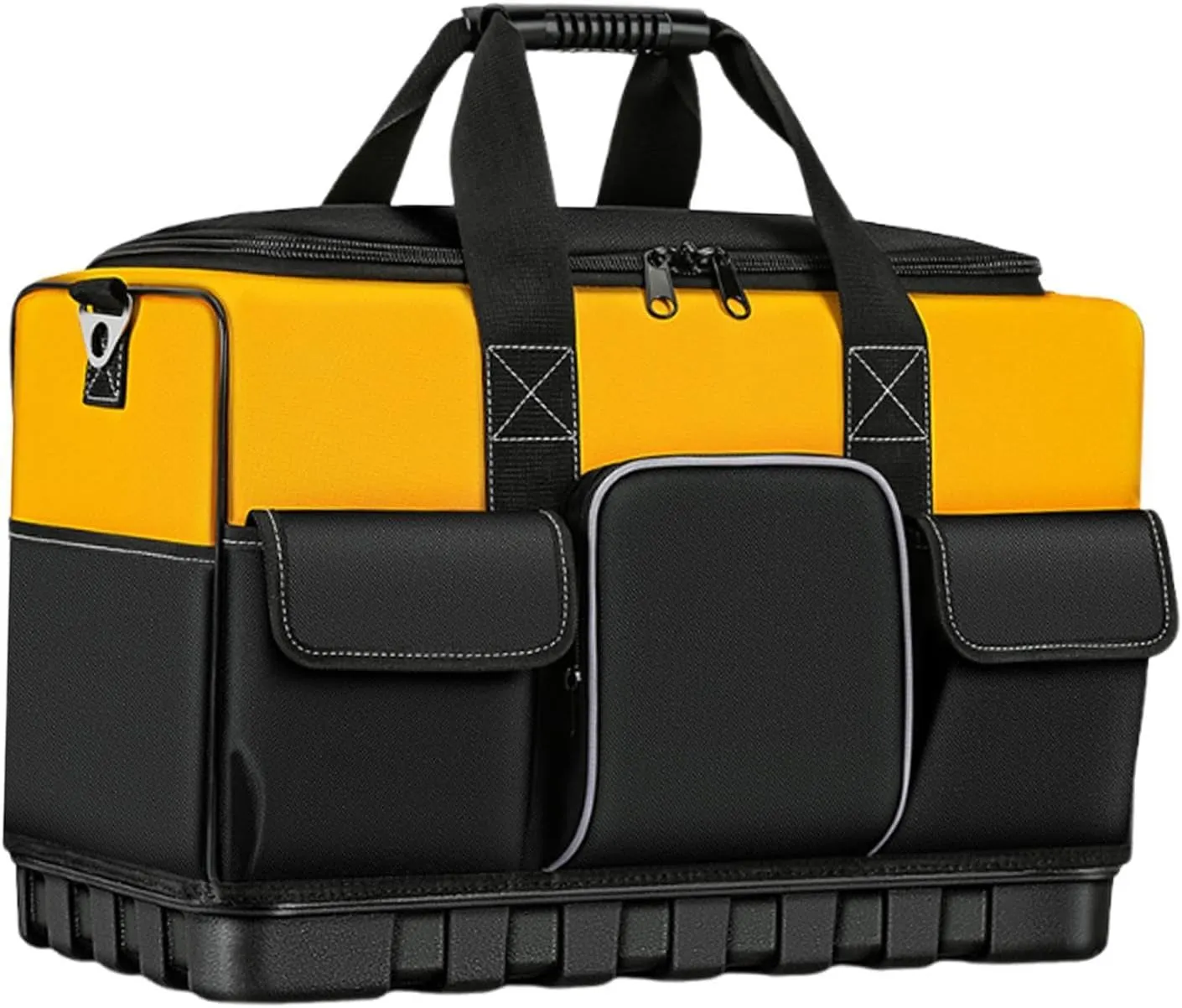 Tool Storage Bag Carrying Toolbag Portable Wide Mouth Electrician Handbag Organizer for Construction Worker Mechanics, 50cmx26cmx33cm