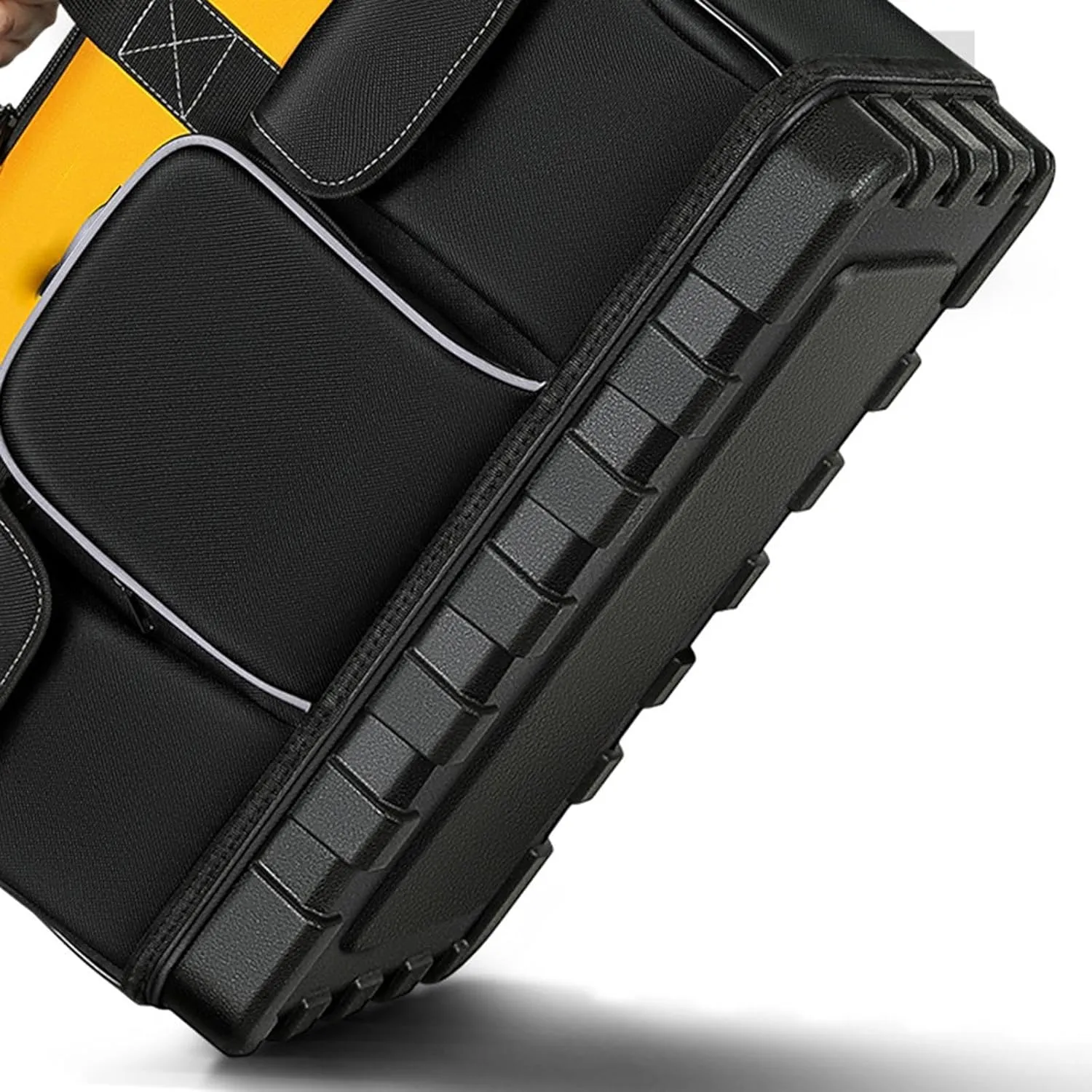 Tool Storage Bag Carrying Toolbag Portable Wide Mouth Electrician Handbag Organizer for Construction Worker Mechanics, 50cmx26cmx33cm