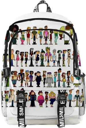 Total Drama Backpack Oxford Cloth Travel Bag High Capacity Unisex TV Series Fashion Laptop Bag (KA08009,One size)