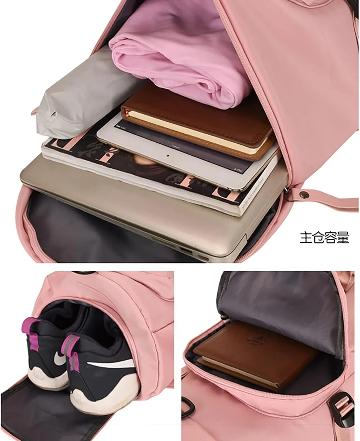 Tote Bag For Women Light Foldable Unisex Sport Backpack Handbags Day pack Weekend Travel Fitness Duffle Bag Overnight Bags M