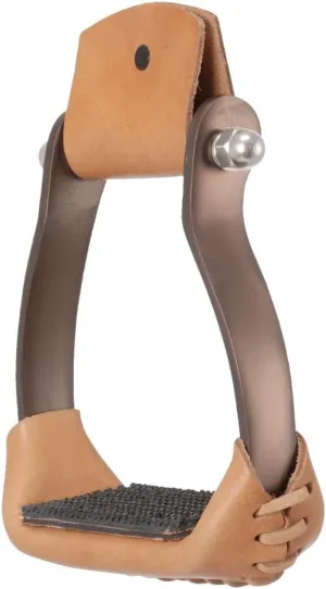 Tough 1 Aluminum Barrel Stirrups Brown