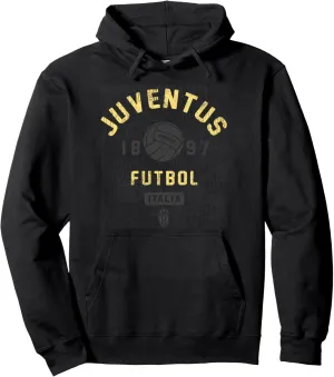 Trendy Juventus Vintage Futbol Logo Pullover Hoodie