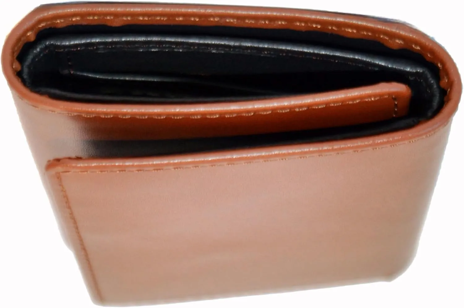 Trifold Premium Leather Wallet for Men with RFID Blocking (Brown)