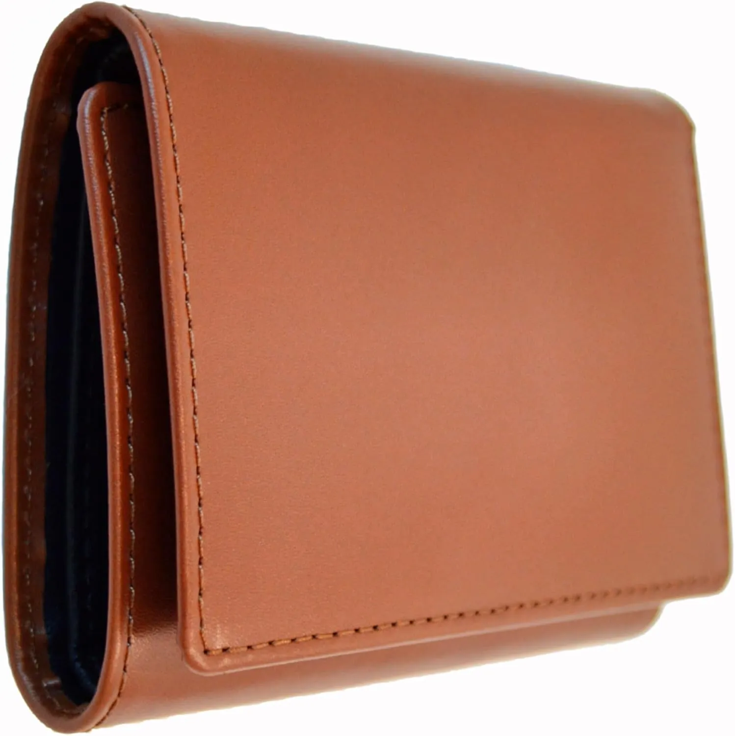 Trifold Premium Leather Wallet for Men with RFID Blocking (Brown)