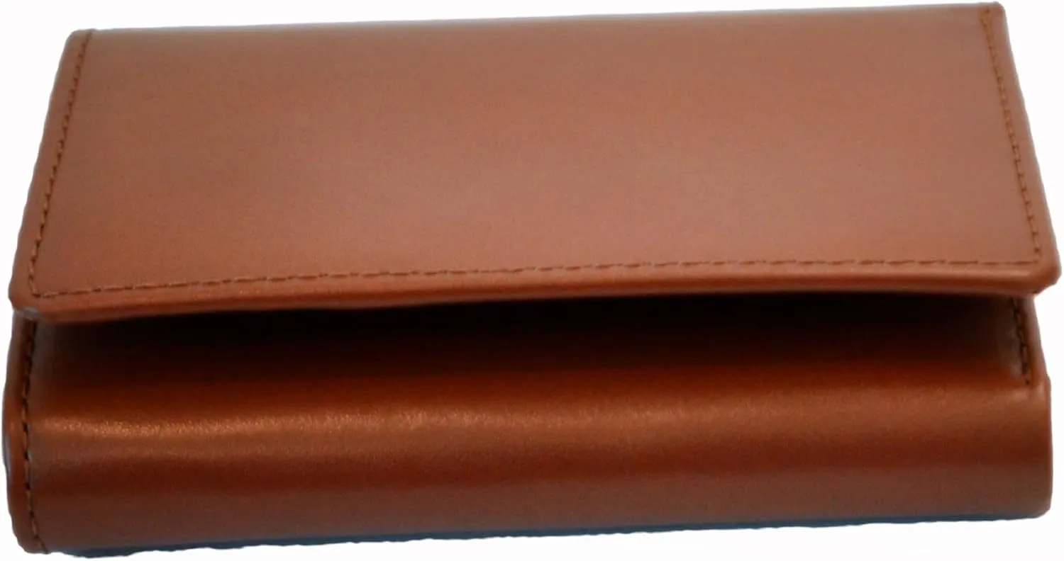 Trifold Premium Leather Wallet for Men with RFID Blocking (Brown)