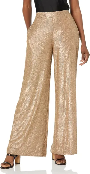 Trina Turk Women's Wide Leg Sequin Pants