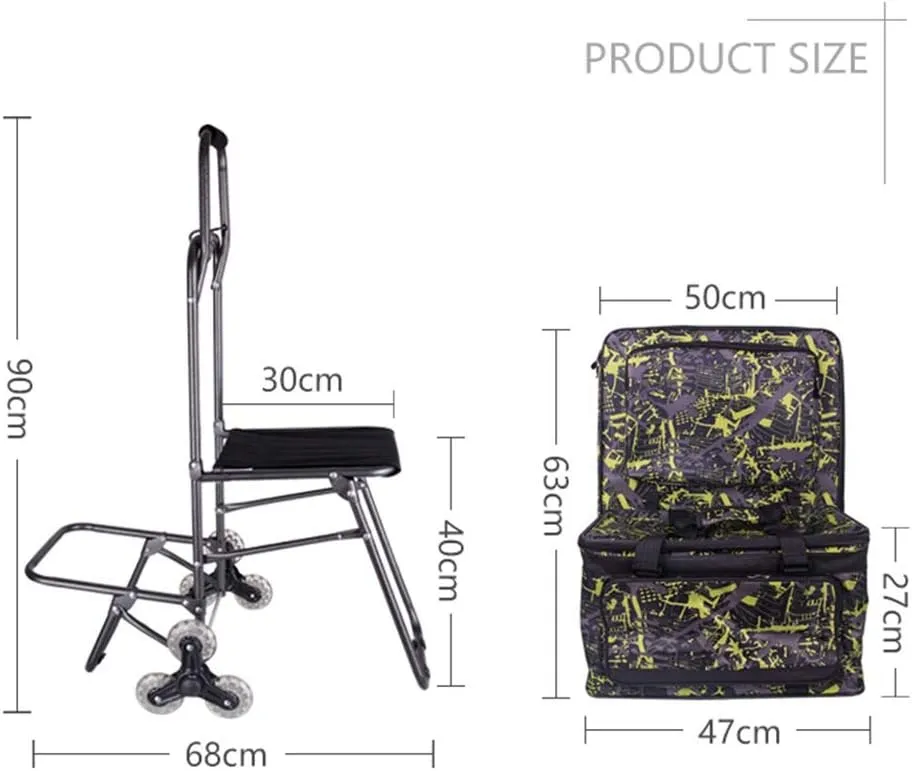 Trolley Easel Rolling Artist Trolley Bag Trolley Painting Tool Cart Artist Combination Portable Folding Art Cart (Seat Frame)