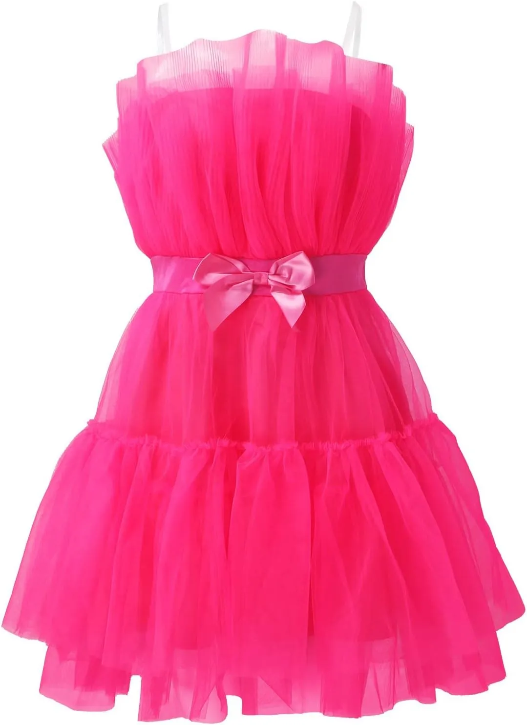 Tulle Dress Women Short Puffy Prom Dress Strapless Mesh Birthday Party Fairy Dresses Ruffle Cocktail Poofy Gown