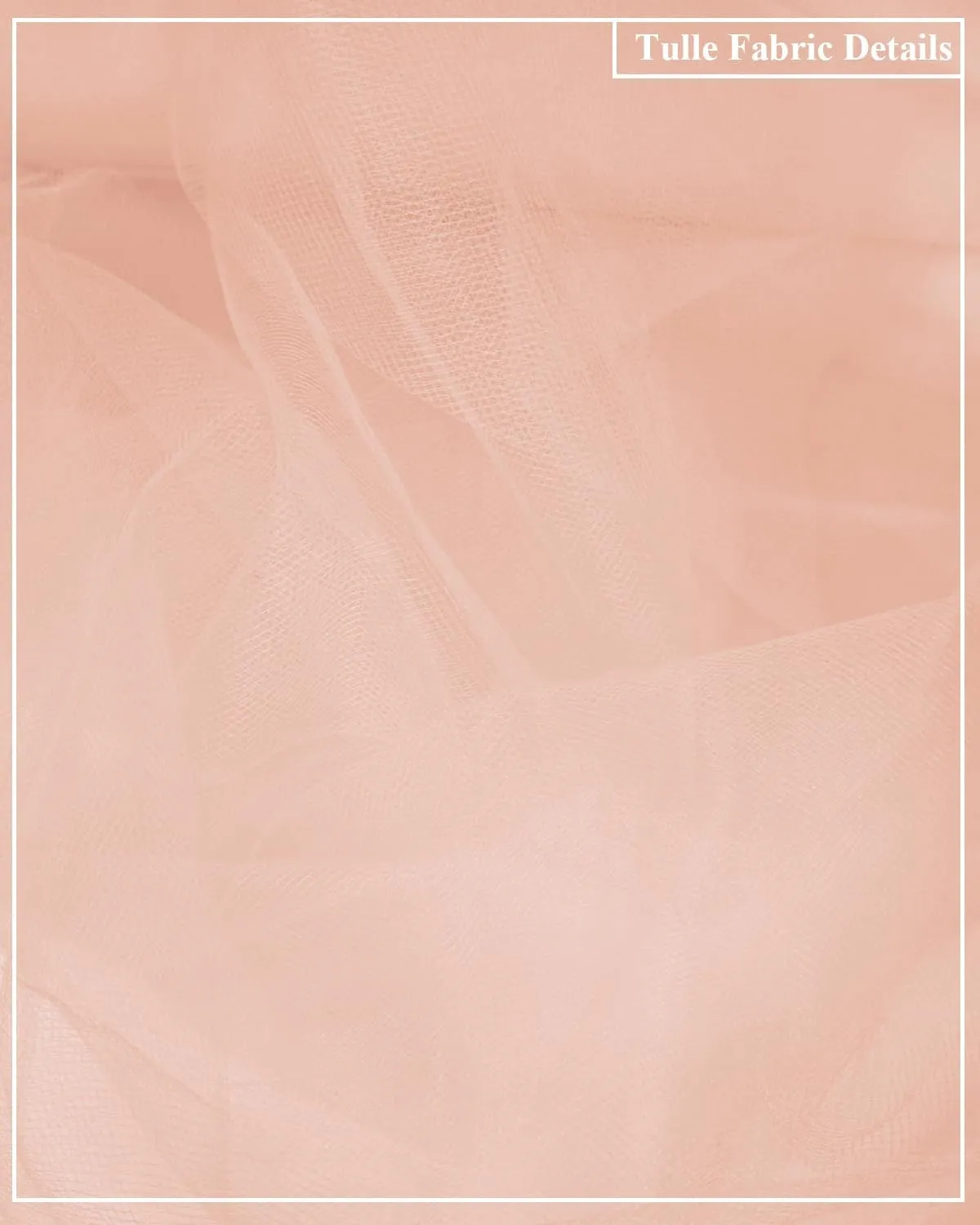 Tulle Fabric Roll, 54 Inch by 40 Yards Sheer Fabric Netting Matte Mesh Bolt for DIY Wedding Decorations, Gift Wrapping, Baby Shower, Tutu Skirt, Halloween Crafts, Christmas Party Supplies (Blush)