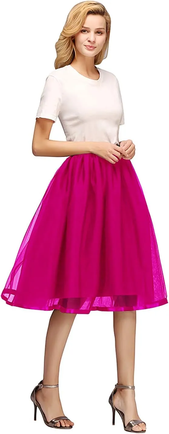 Tulle Tutu Skirt Classic Layered Ballet Tutu Skirts Puffy Skirt Short Cosplay Party Costume for Women and Girls