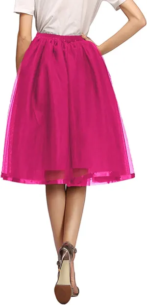 Tulle Tutu Skirt Classic Layered Ballet Tutu Skirts Puffy Skirt Short Cosplay Party Costume for Women and Girls