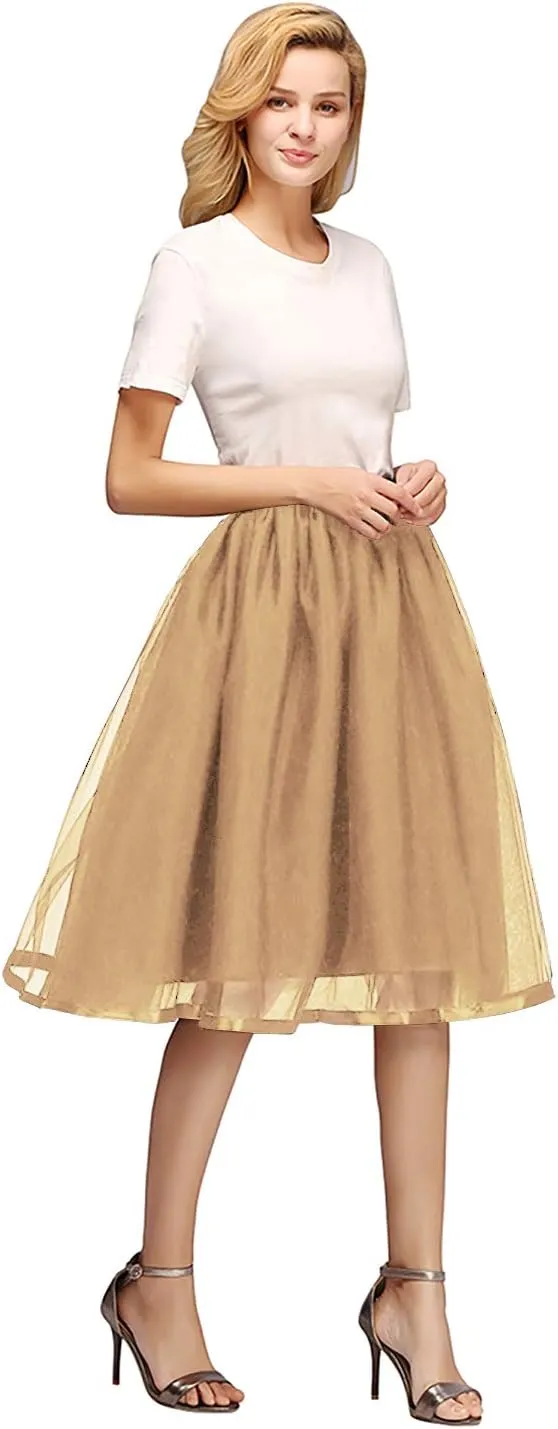 Tulle Tutu Skirt Classic Layered Ballet Tutu Skirts Puffy Skirt Short Cosplay Party Costume for Women and Girls