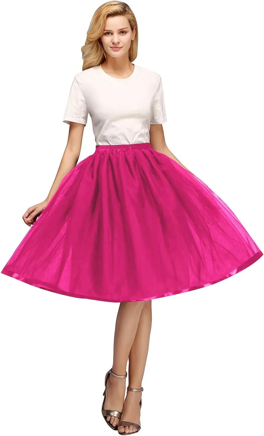 Tulle Tutu Skirt Classic Layered Ballet Tutu Skirts Puffy Skirt Short Cosplay Party Costume for Women and Girls
