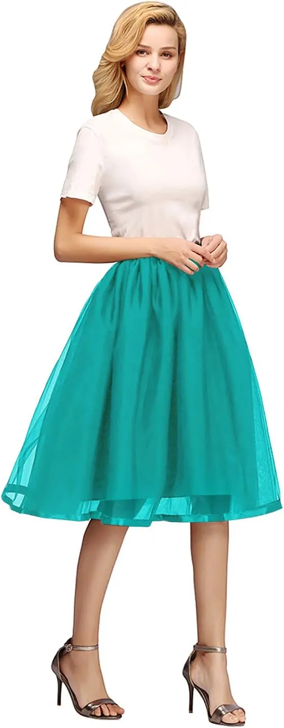 Tulle Tutu Skirt Classic Layered Ballet Tutu Skirts Puffy Skirt Short Cosplay Party Costume for Women and Girls