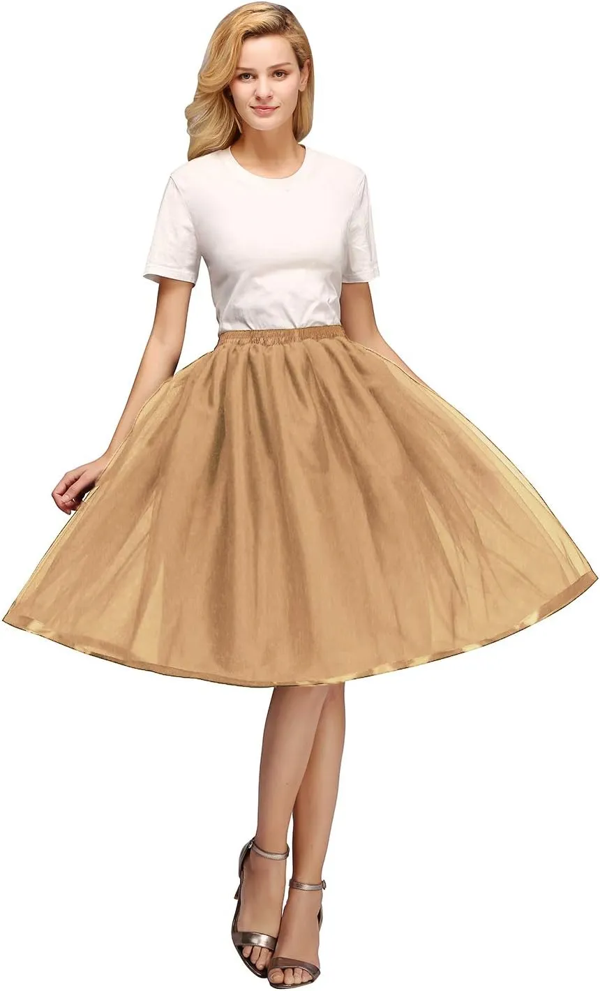 Tulle Tutu Skirt Classic Layered Ballet Tutu Skirts Puffy Skirt Short Cosplay Party Costume for Women and Girls