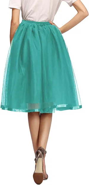 Tulle Tutu Skirt Classic Layered Ballet Tutu Skirts Puffy Skirt Short Cosplay Party Costume for Women and Girls