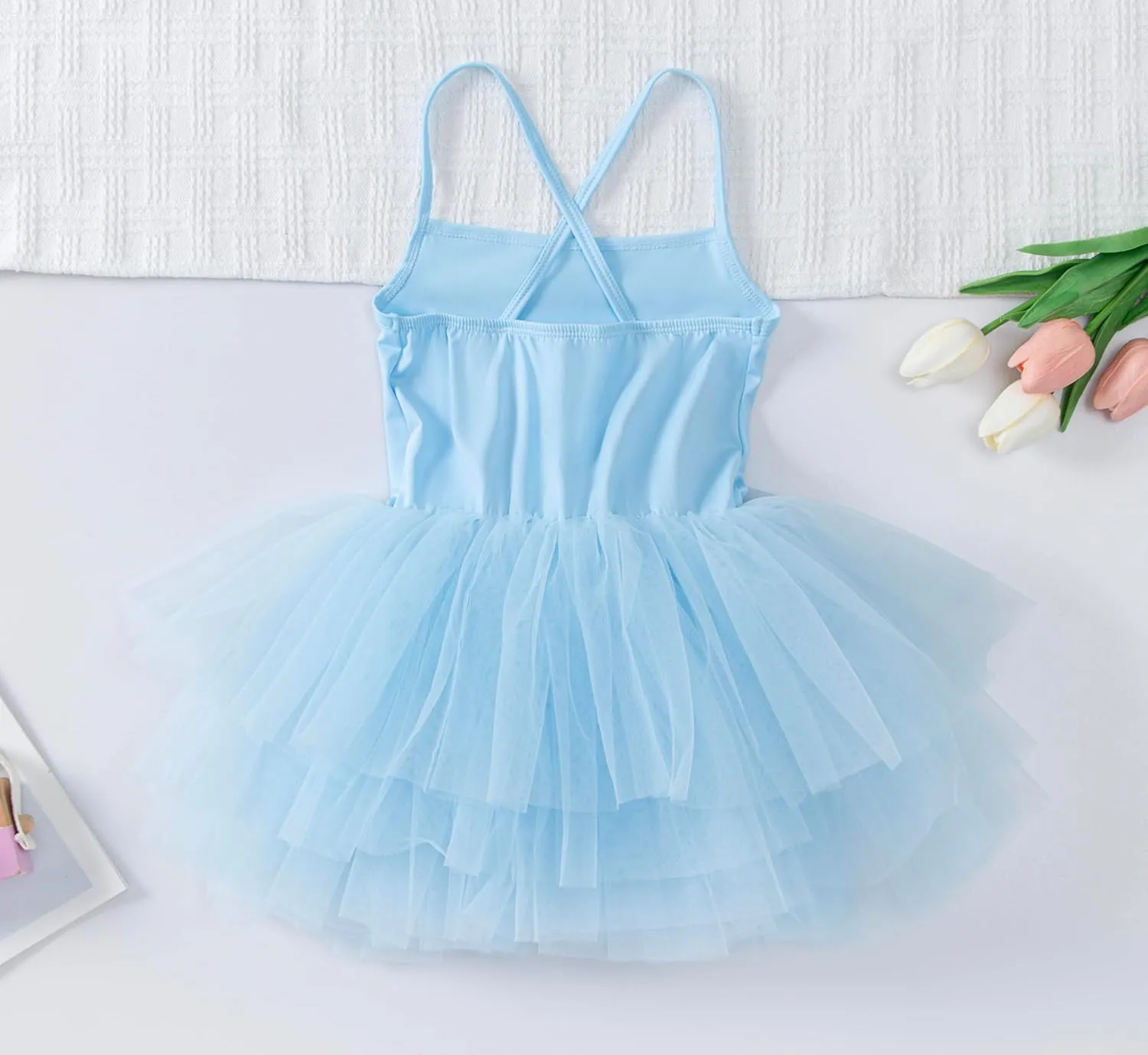 Tutu.kk Toddler Girls Ballet Skirted Leotards Strap Tutu Dress Party Costumes for Dance 18Months to 7t