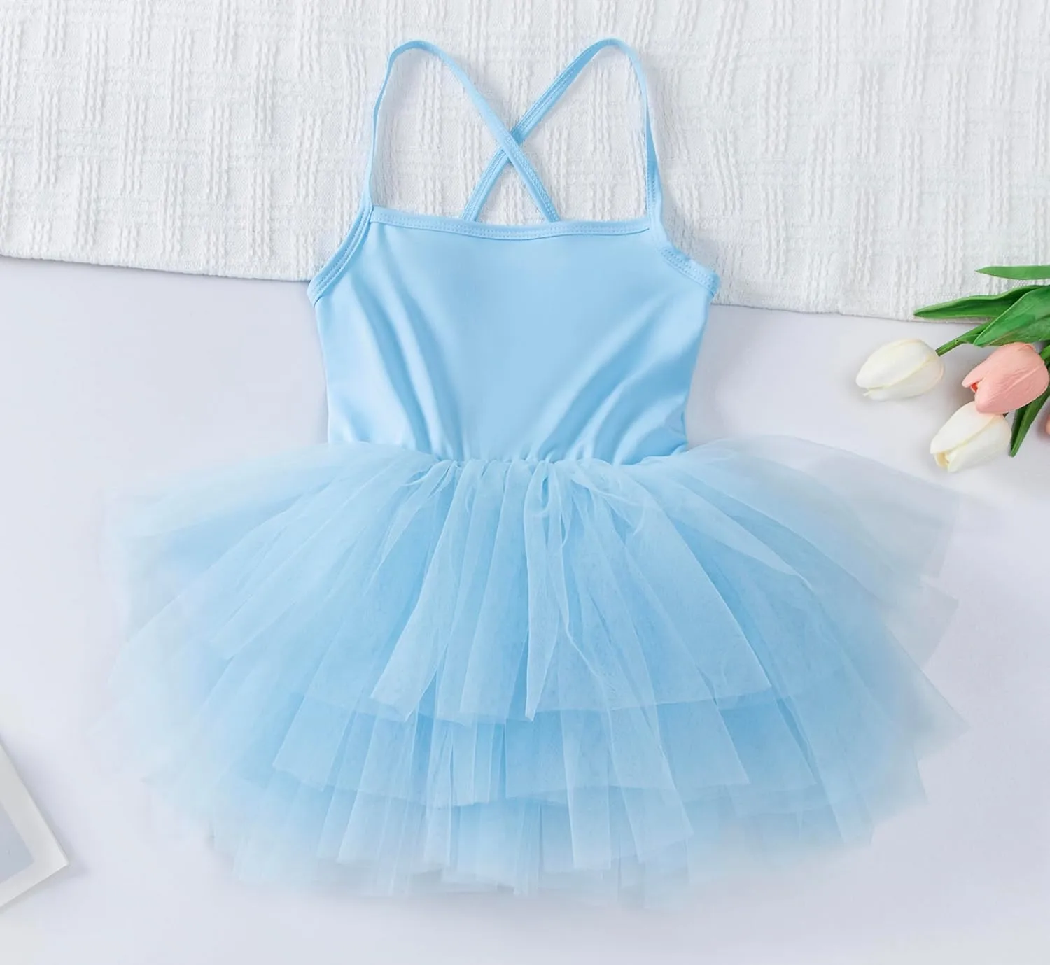 Tutu.kk Toddler Girls Ballet Skirted Leotards Strap Tutu Dress Party Costumes for Dance 18Months to 7t