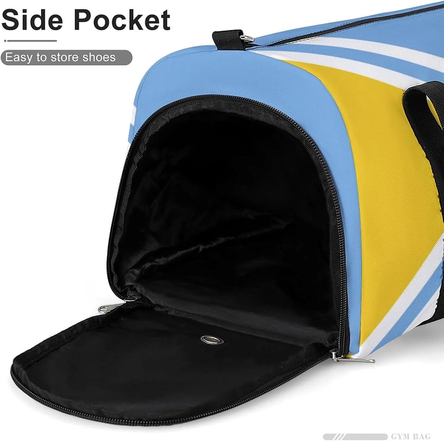 Tuva Flag Sports Duffel with Wet Pocket and Shoe Compartment Gym Bag for Travel Yoga