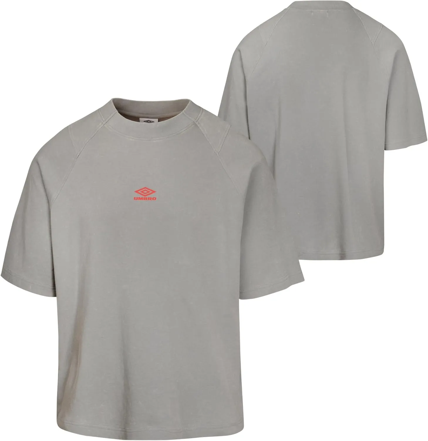 Umbro Men's Washed High Neck Boxy T-Shirt
