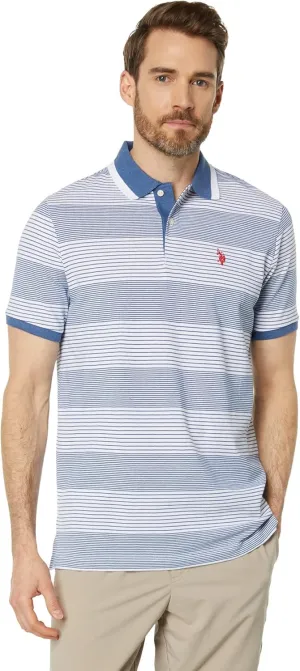 U.S. POLO ASSN. Yarn-Dye Stripe Pique Polo