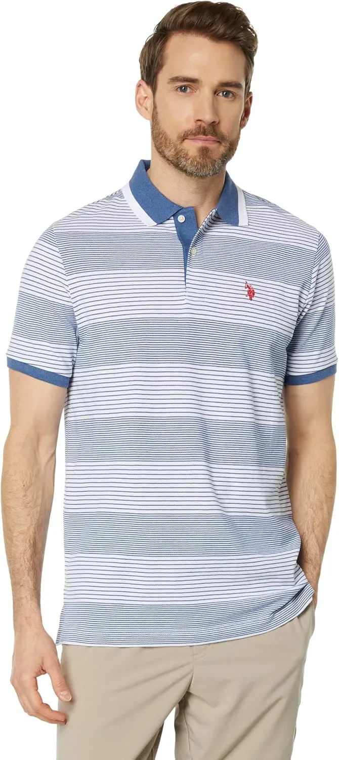 U.S. POLO ASSN. Yarn-Dye Stripe Pique Polo