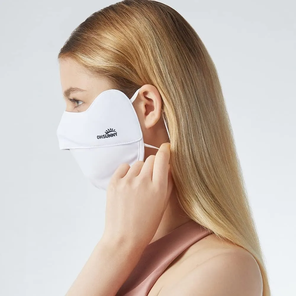 UV Face Cover UPF 50  Women Breathable Face Covering Protection Sunscreen Mask SLN3M072D