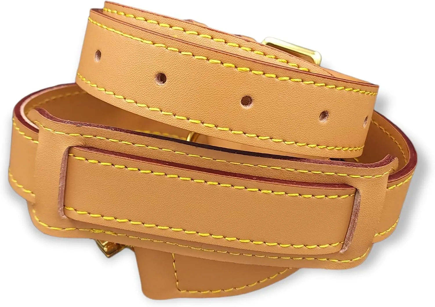 Vachetta Leather for Keepall 45 50 55 Speedy 40 Bag Adjustable Crossbody Luggage Shoulder Strap w/Shoulder Pad