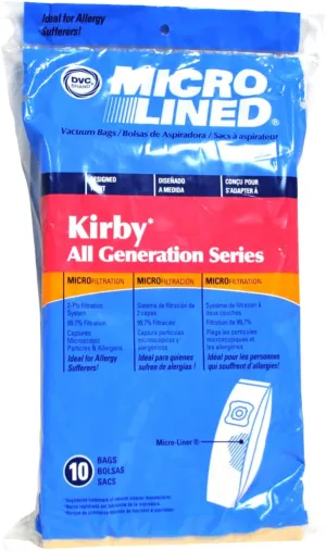 Vacuum Bags Designed To Fit Kirby All Generation Series Upright Vacuums 413101