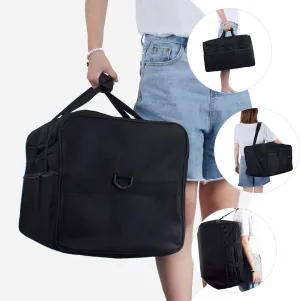 Vaguelly Cajon Drum Bag with Oxford Cloth, Padded Interior, Zipper Opening, Carrying Handle & Shoulder Strap, Black