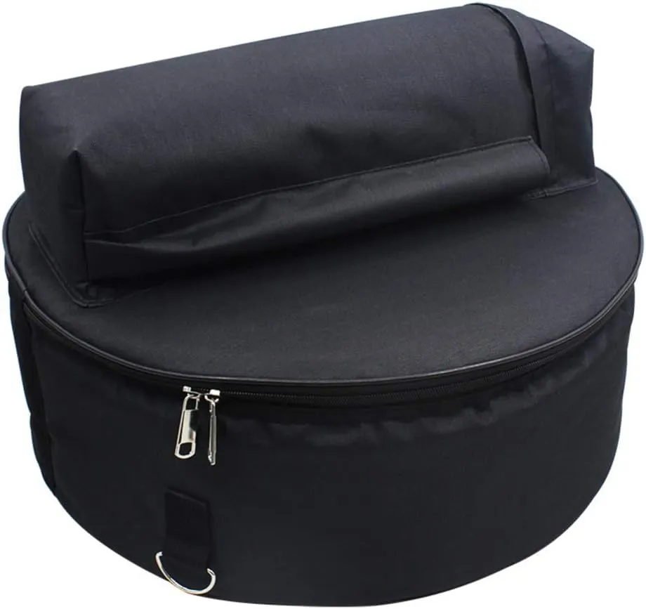 Vaguelly Snare Drum GigBag, Oxford Cloth Waterproof Snare Drum Bag Carryng Case with Outside Pockets Detachable Shoulder Straps, Protable Percussion Storage Accessory