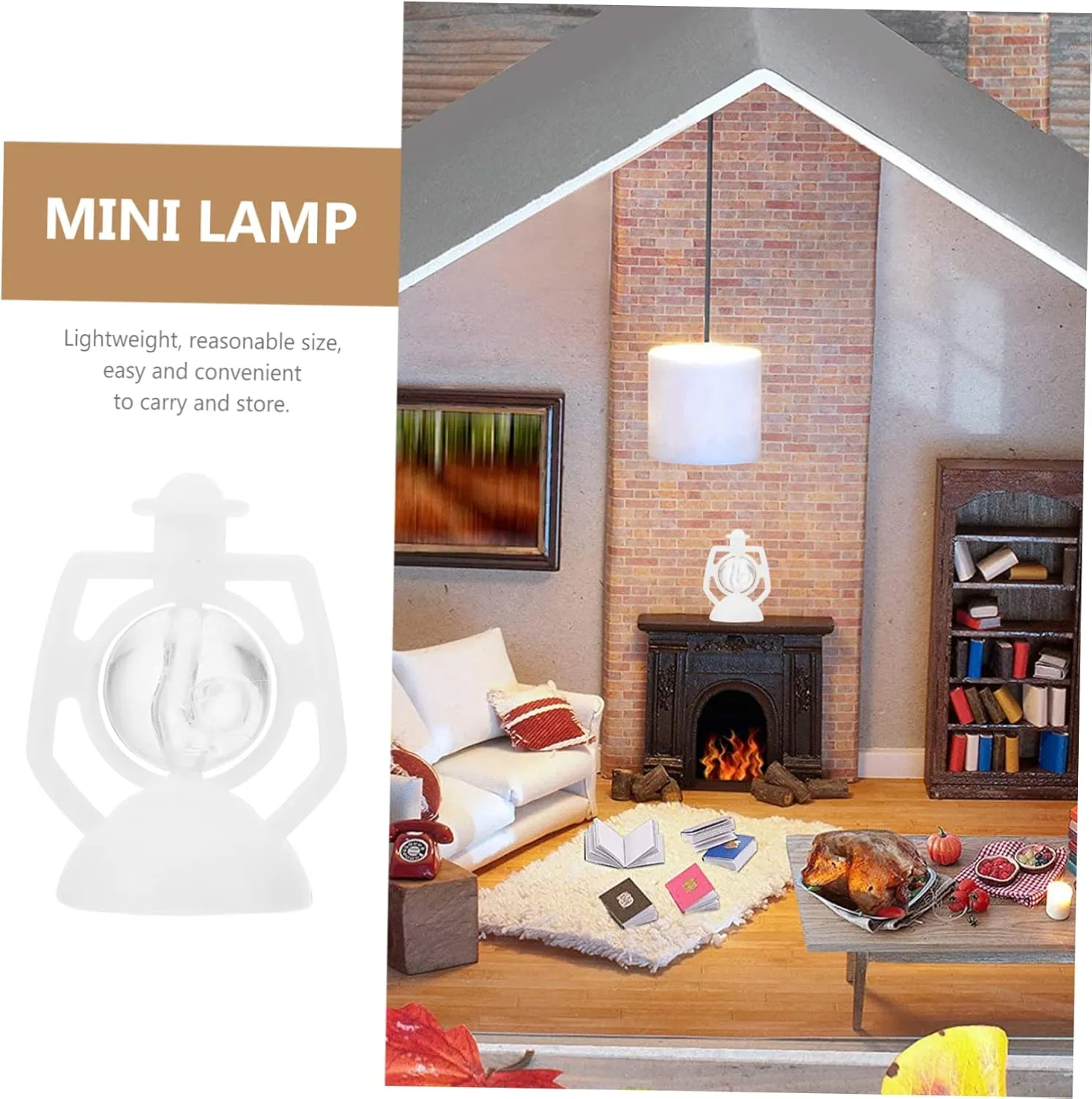 VANZACK 2sets Kerosene Lamps Miniature Lantern Kerosene Lights Enhance Boys and Girls Imaginative Play Fake Lights Toy 12pcs*2