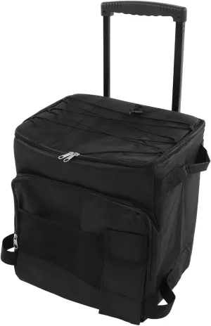VGEBY Rolling Cooler,43L Rolling Cooler Dual Portable Insulated Wheeled Cooling Bag with Handle for Picnic Camping